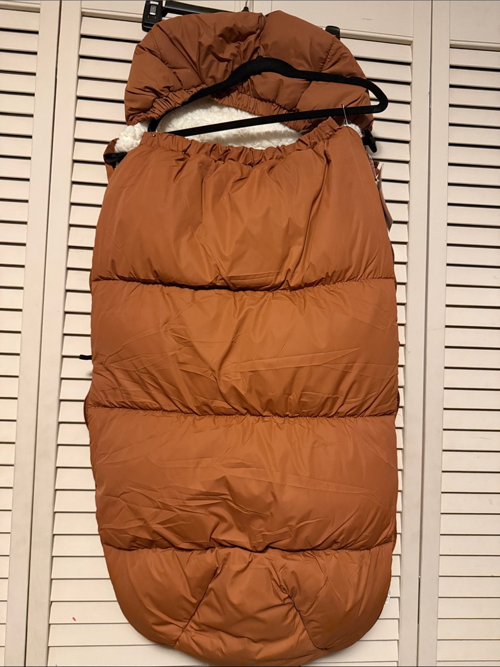 Infant Car seat cover in Rust - Cozy Winter Layer